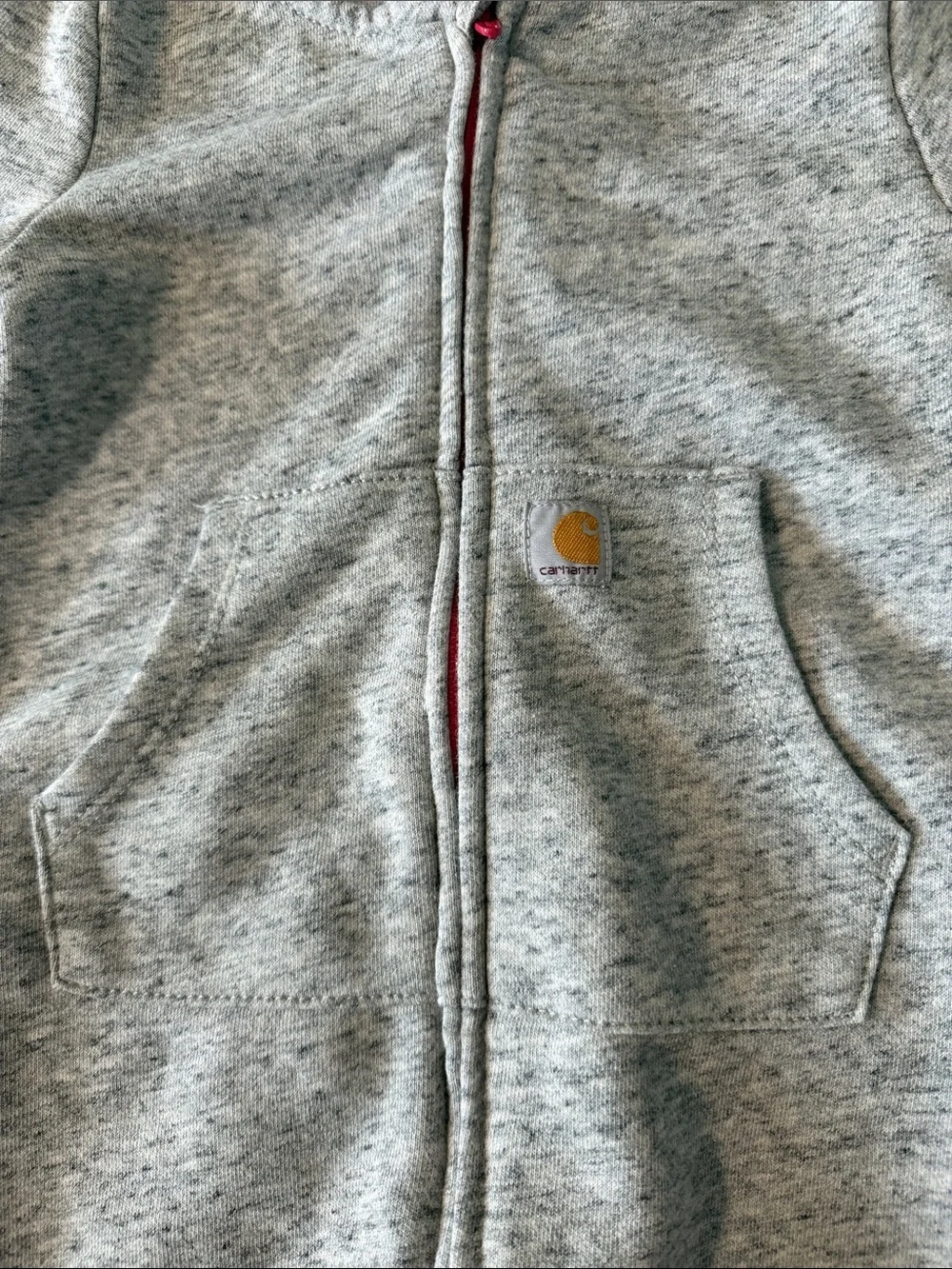 Carhartt Kids Heather Gray Hooded One-Piece